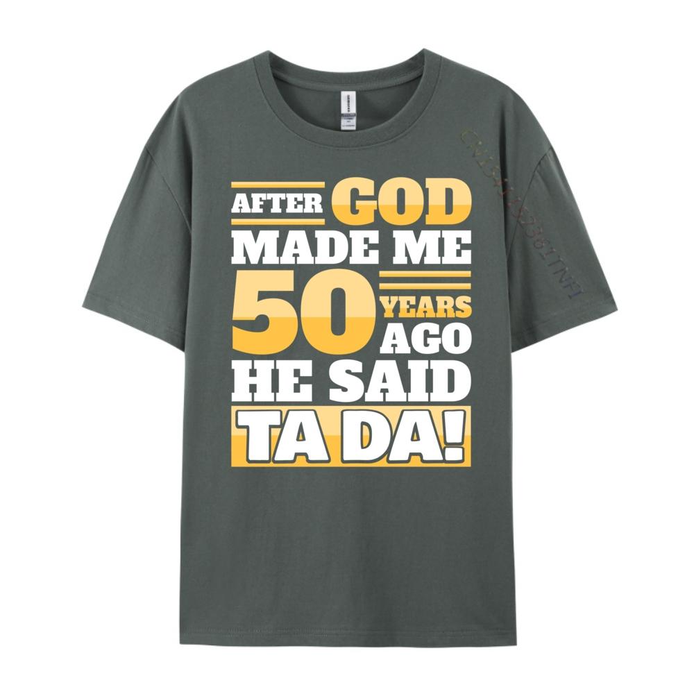Funny 50th Birthday 50 Years Mens Shirts Graphic Tee Camiseta Masculina Chinese Style