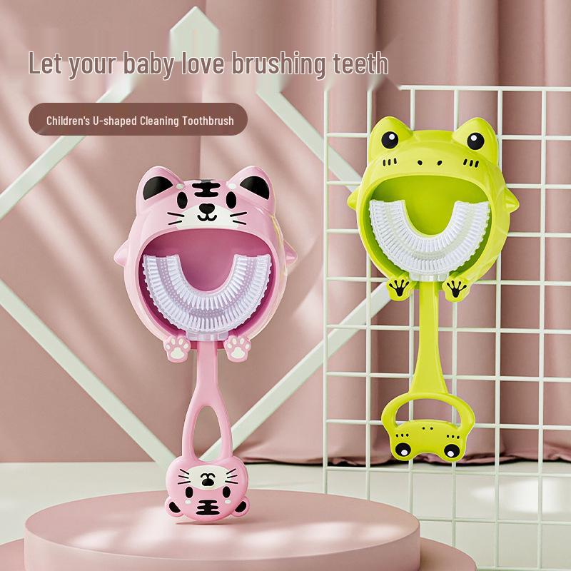 Children's U-Shaped Baby Toothbrush for Easy Oral Cleaning