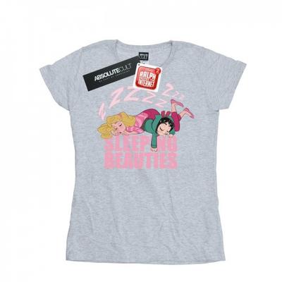 Camiseta feminina/senhora Wreck It Ralph Aurora e Vanellope de algodão