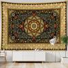 Retro Persian Flower Tapestry Bohemian Aesthetics Wall Hanging Living Room, Bedroom, Dormitory Home Decoration