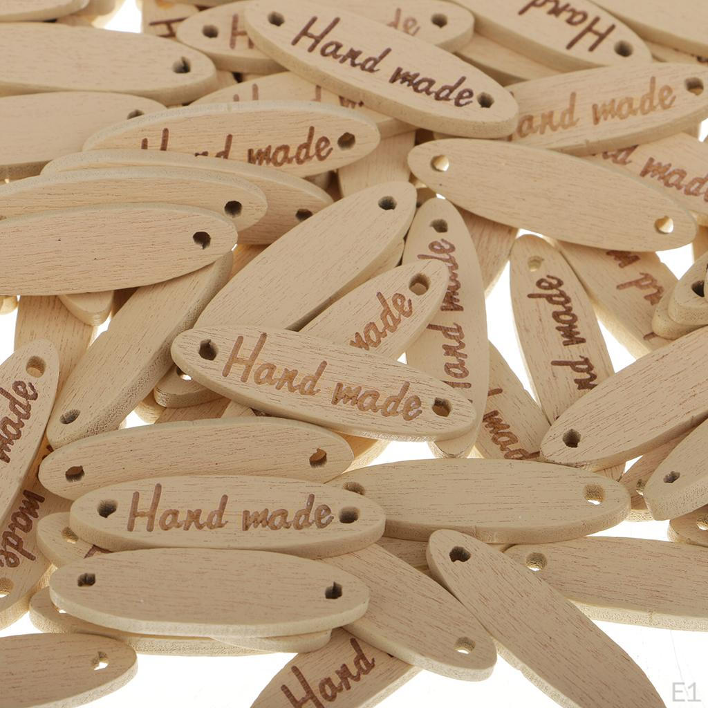 100 Pieces Wooden Button 2 Holes Kids Buttons Cat / Dog Stars Flowers Shape Clothing Decoration