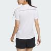 Adidas Own The Run Cooler T-Shirt Color Block Round Neck Short Sleeve Women Tops White JF1476