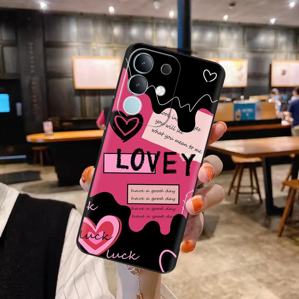 Pour Vivo Y29 4G Coque Mignon Panda Silicone Liquide Doux Étuis de Téléphone Pour Vivo Y29 4G Coques Y 29 Fundas Protection Dessin Animé Couverture Arrière