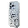 Karl Lagerfeld Klhmp14Xlgchsgh Iphone 14 Pro Max 6.7 Hardcase Transparent Liquid Glitter Choupette Head Magsafe