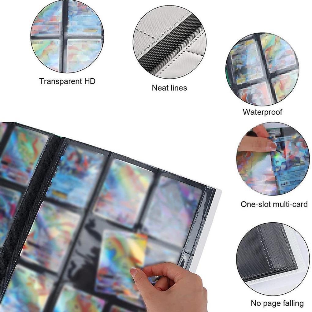 20 Pages Nine Grids Large Capacity Portable Game Card Collective Book Baseball Cards Holder Storage Album Protector Collector Collect Bags
