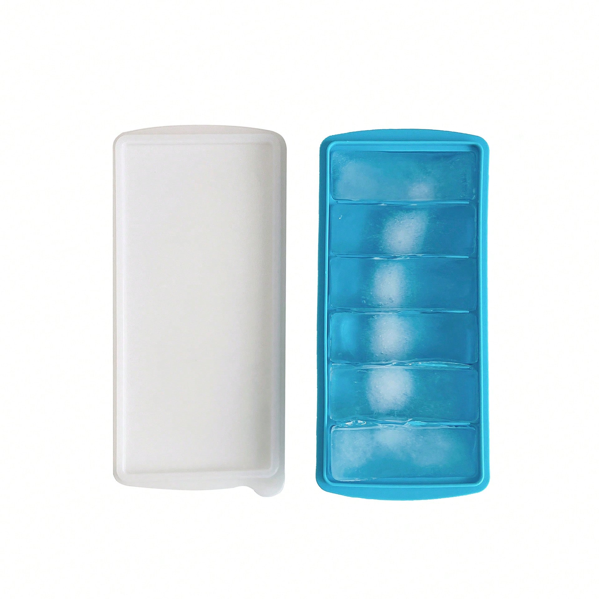 6 Grids Silicone Ice Grid Ice Cube Mold Long Popsicle Mold Ice Preservation синий