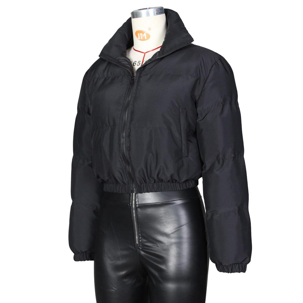 Women's Autumn-Winter Short Cotton Jacket - European American Style Outerwear