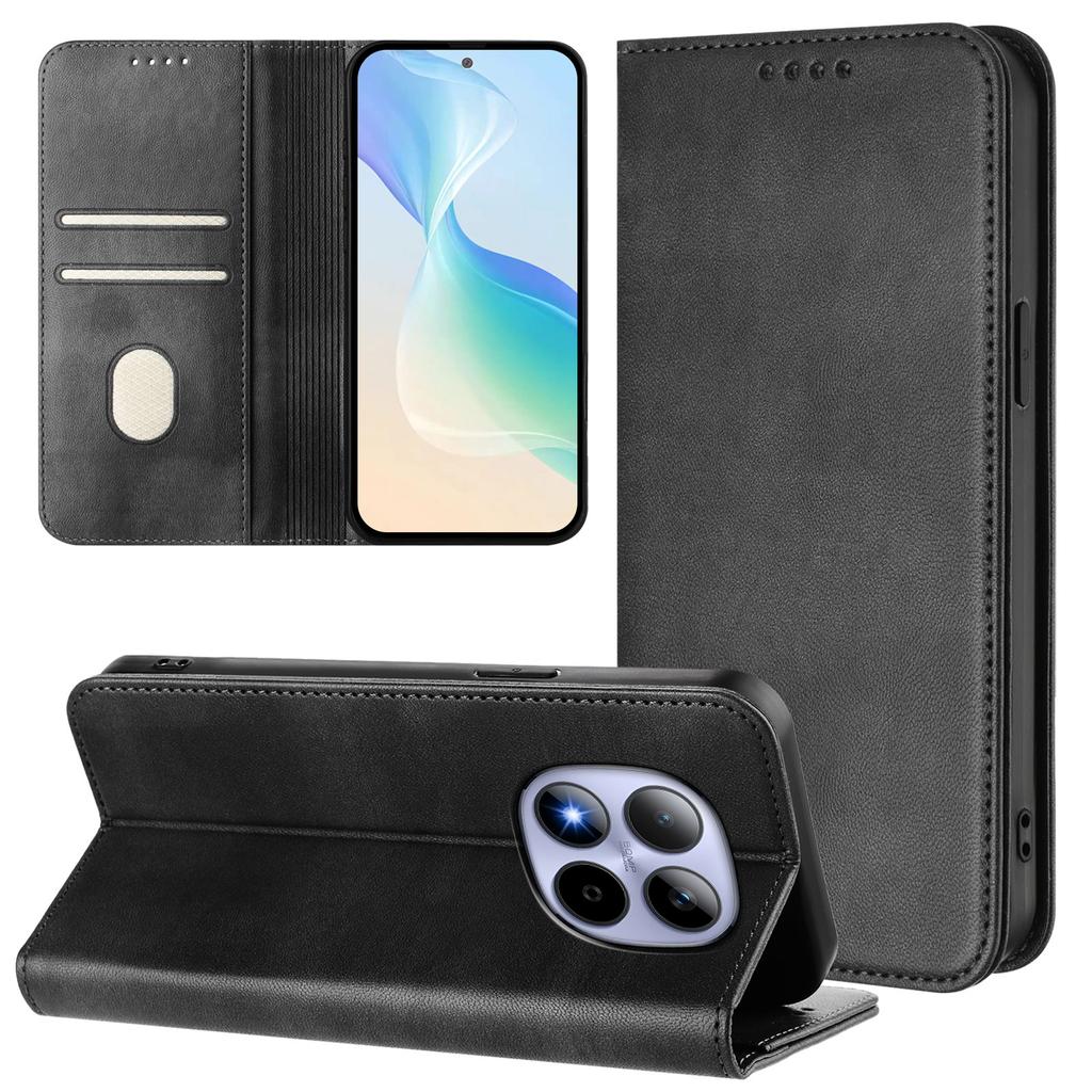 For Xiaomi Redmi Note 15 Pro 5G Wallet Cases Retro Texture RFID Blocking Leather Phone Cover