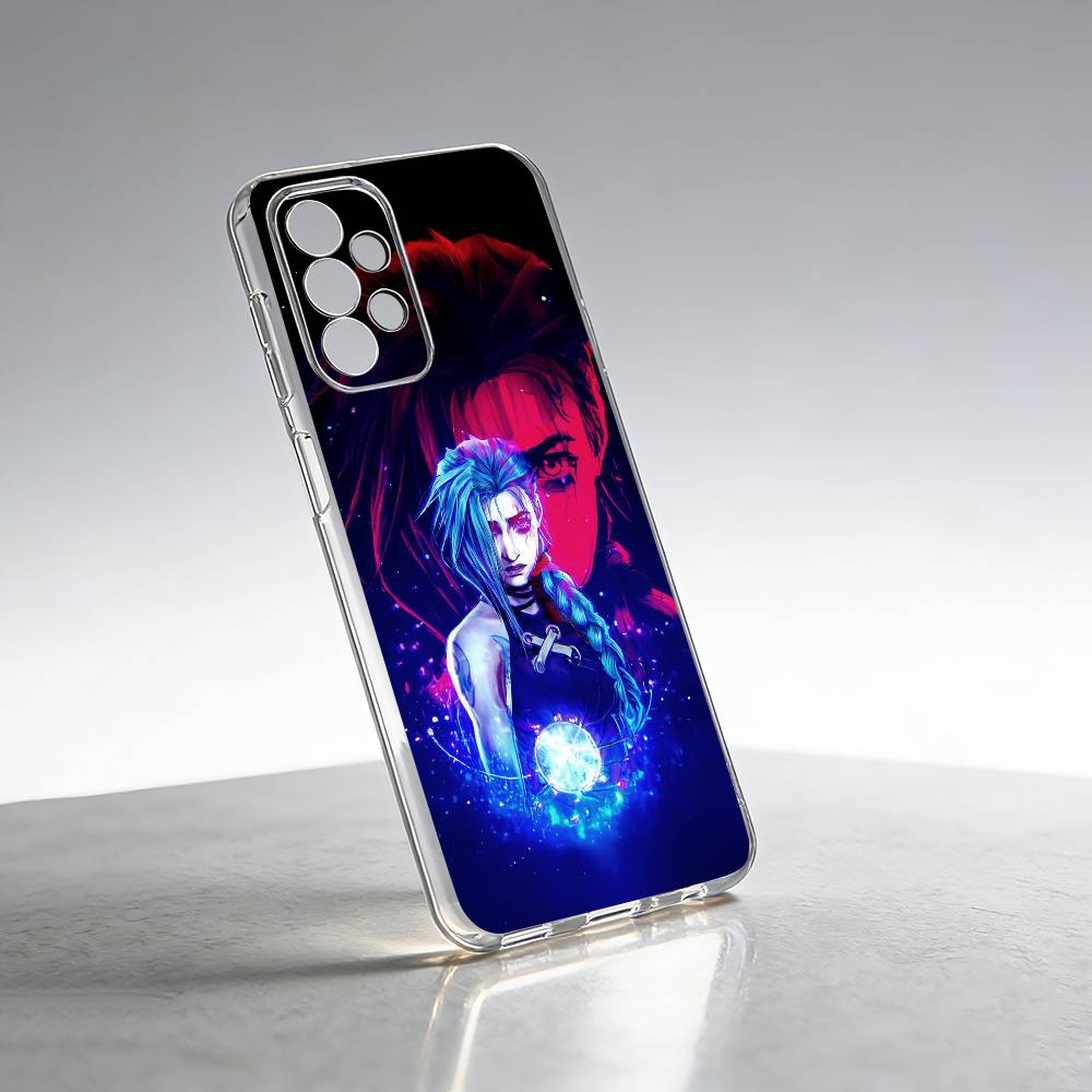 A-Arcane hot game J-JinXs Phone Case For Samsung S25,S24,S21,S22,S23,S30,Ultra,S20,Plus,Fe Transparent Cover