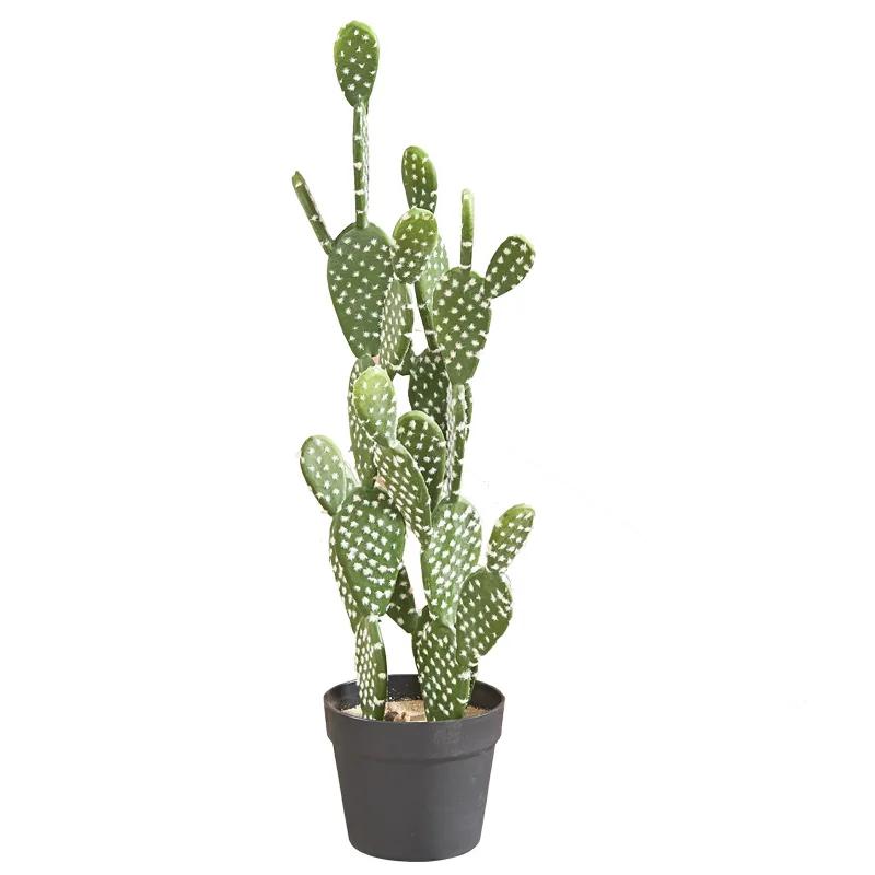 Large Artificial Cactus Plants Ornaments Living Room Houseplants Floor Plant Fake Flowers Realistic Bonsai Modern Decoration