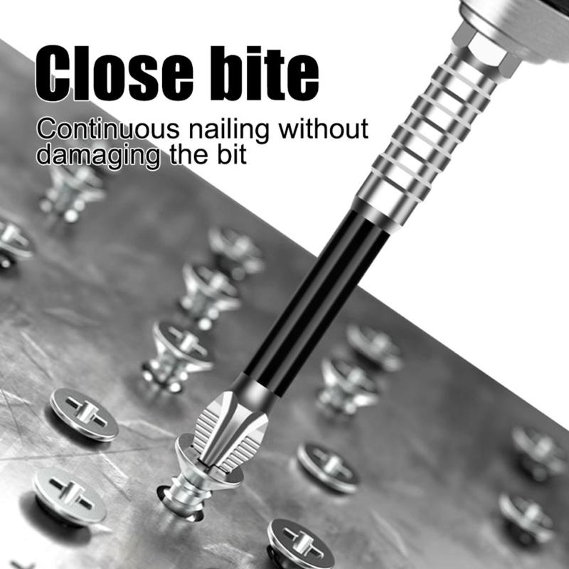 6Pcs/pack High Strength Alloy Steel Screwdriver Bits Set Rust Resistant for Furniture Assembly and Various Repair Needs