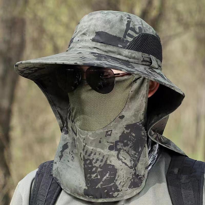 

Летние солнцезащитные шляпы с защитой от ультрафиолета, уличная кепка для охоты и рыбалки для мужчин и женщин, походная шапка с козырьком, шляпа-ведро с клапаном на шее, рыбацкая шляпа