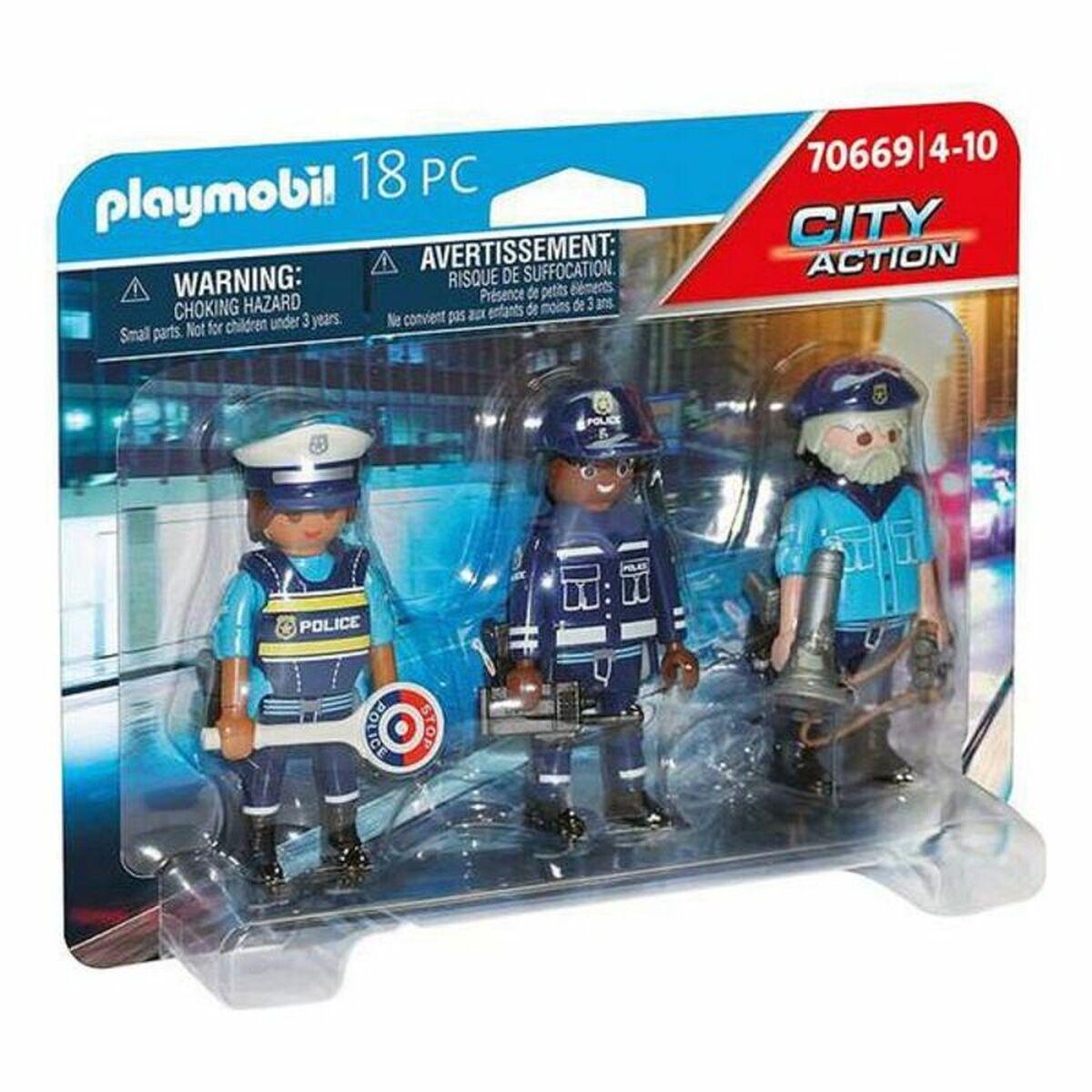 

Набор фигурок полицейских City Action Playmobil 70669A, 18 предметов (18 шт) TU прозрачный