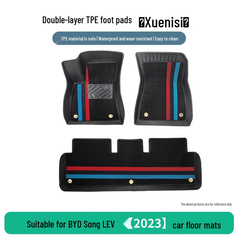 3-Piece TPE Car Floor Mats for 2023 BYD Song L EV, Original Mold