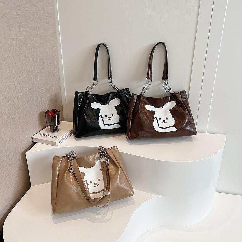 Einkaufstasche für Damen 2024 Neue Pendlertasche mit großem Fassungsvermögen Temperament Beliebte Retro Vielseitige Schulter-Schultasche