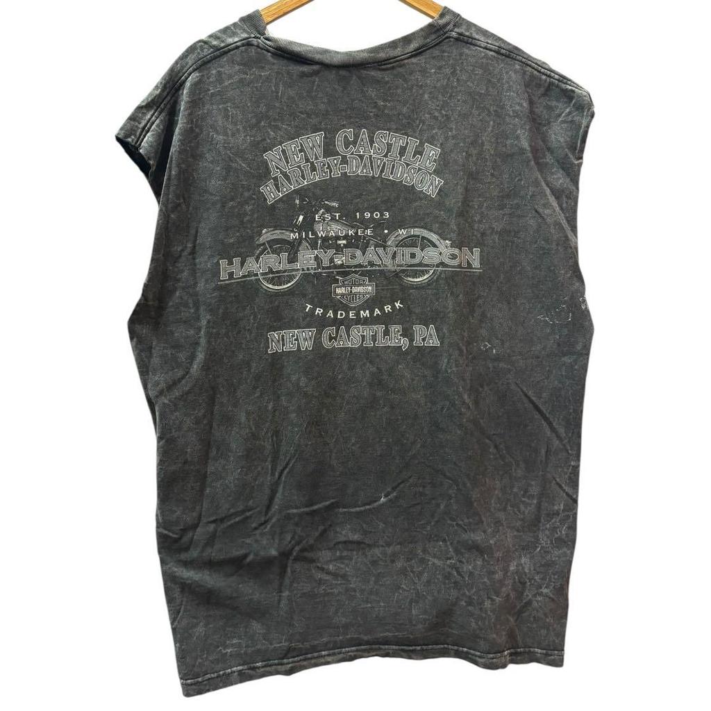 [USED] Vintage Harley-Davidson Tank Top In Faded Gray.