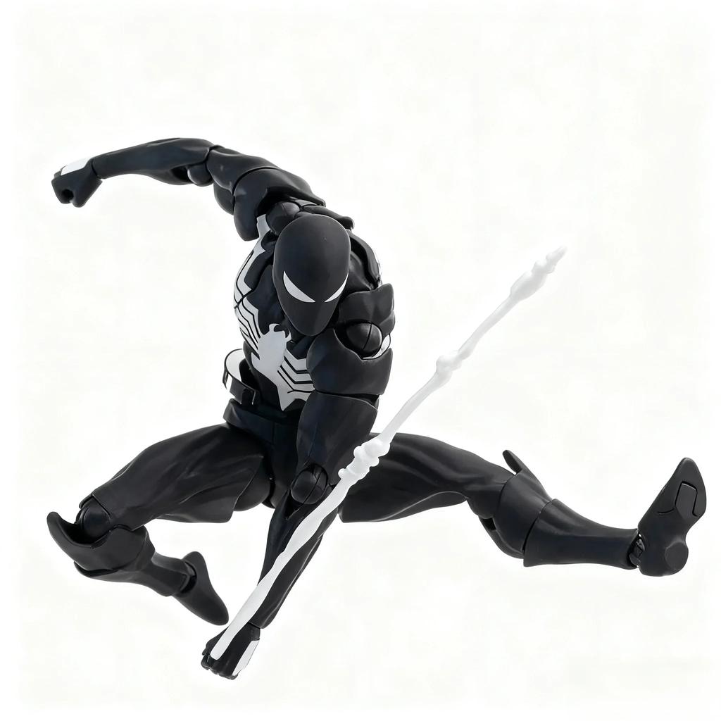 2026 IN Stock Mess Toy Scarlet Spider Kaine Parker Action Figure - Black and Red Spiderman Symbiote Anime Collectable Gift Toy