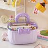 Hair Accessories Storage Box, Portable Makeup Organizer for Hair Clips, Hair Ties, Earrings, Bracelets, Necklaces