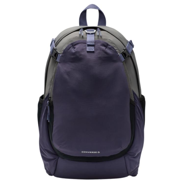 Converse Active Backpack Simple Casual Zipper Closure Nylon Backpack Unisex Backpacks Purple 10026646-A08 Purple