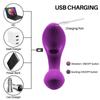 Tragbarer Vibrator zum Saugen der Vagina, 10 Geschwindigkeiten, vibrierender Saugnapf, Klitorisstimulator, flexibles Oralsex-Spielzeug