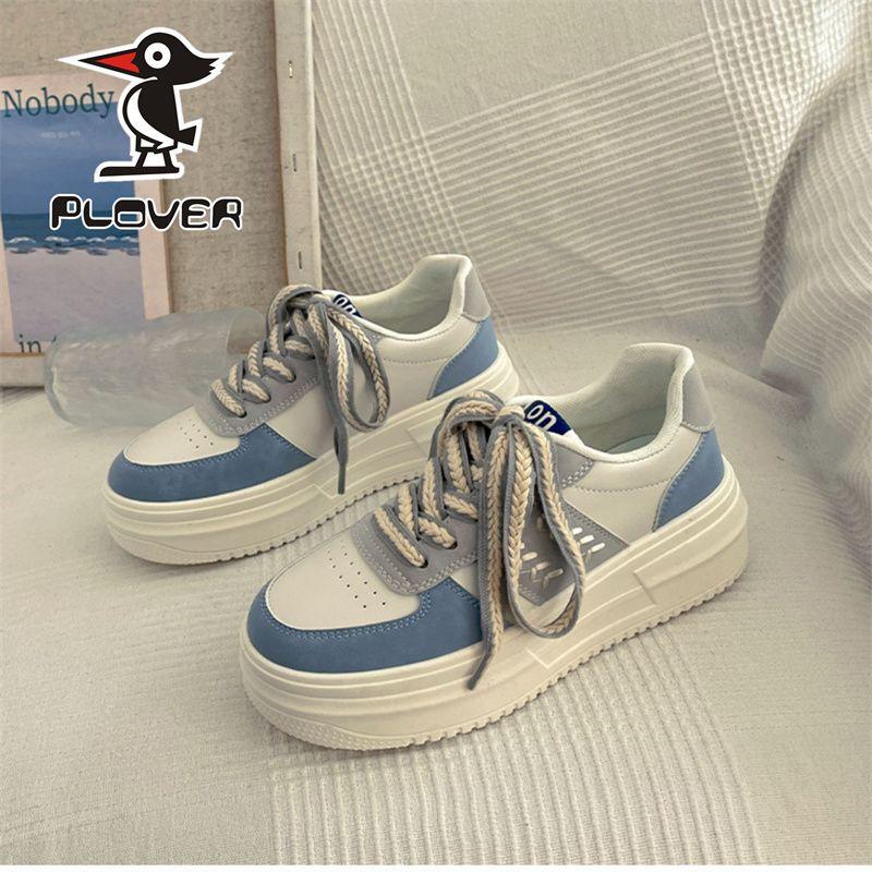 thick-soled muffin women's shoes casual versatile sports board shoes heightening white shoes