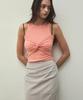 SIGREAT Chiffon Schlitzrock_Beige