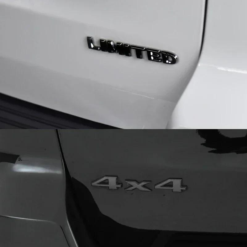 3D Metal 4X4 Limited Car Styling Tailgate Emblem Rear Boot Trunk Badge Sticker For Jeep Compass Wrangler Renegade Grand Cherokee AMO1