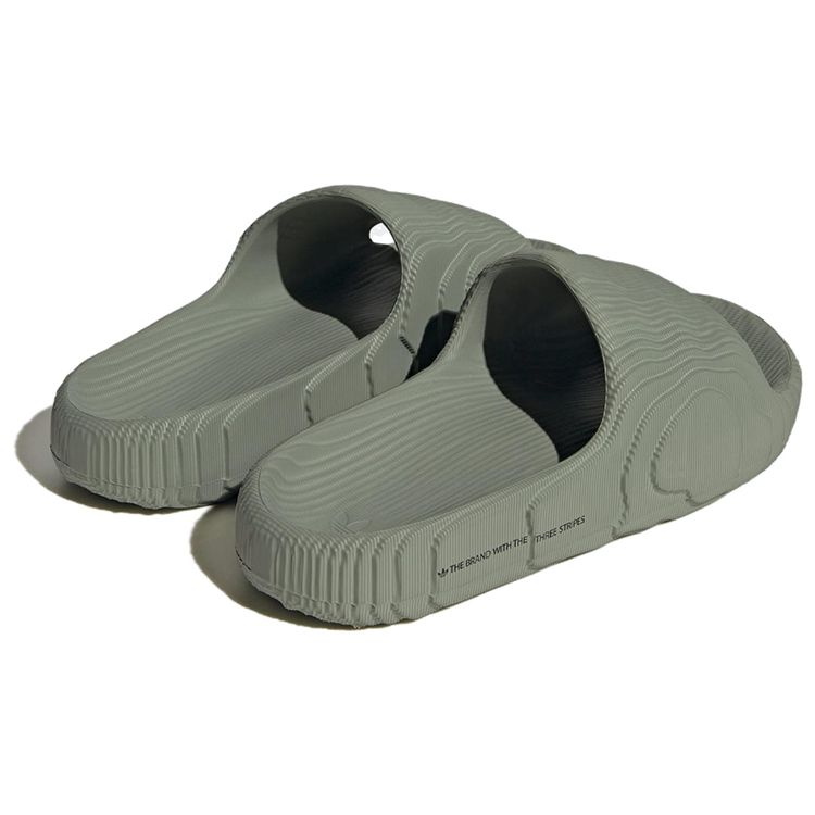 adidas Adilette 22 Slides 'Silver Green Core Black' IG8264