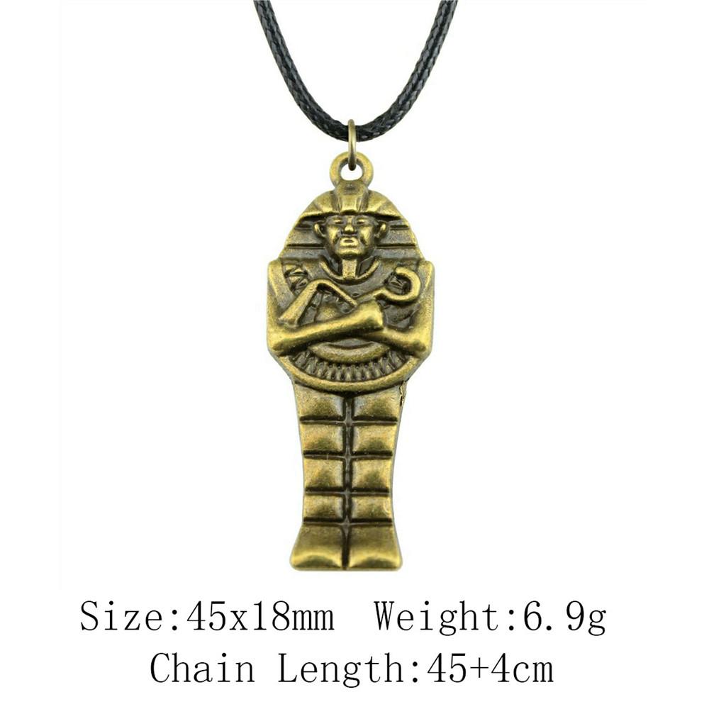 2025 Trend Best Friend Necklace Chief Pharaoh Buddhism Necklace Leather Chain 45cm Audience Necklaces With Pendant