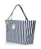 The-Abon Cotton Mini Striped Big Shoulder Bag Red