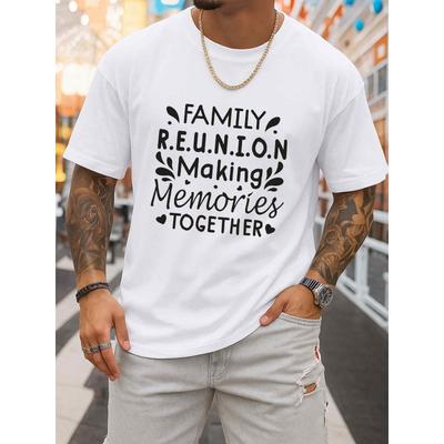 Herren Bedrucktes Lässiges Hip-Hop Streetstyle T-Shirt | Perfekt für Sport, Sommer | Bequeme Outdoor-Aktivitätskleidung | Rundhalsausschnitt, Normale Passform