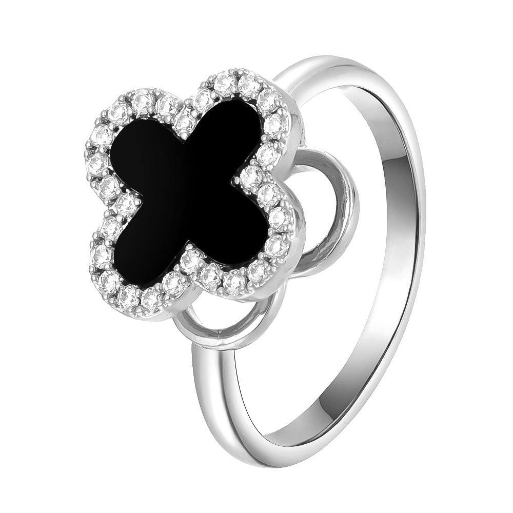 Four-leaf Clover Rotatable Ring - Trendy Versatile Cute Open Adjustable Ring