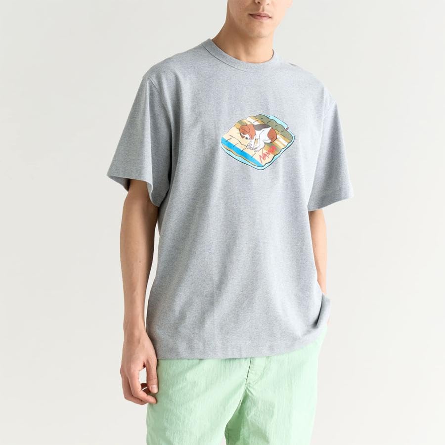 NANGA ECO HYBRID TEE Casual Short Sleeve Shirt Tops N0003651 652 653 655 656 657 659 660 661 (DOG PT) Men's Spring/Summer T-Shirt