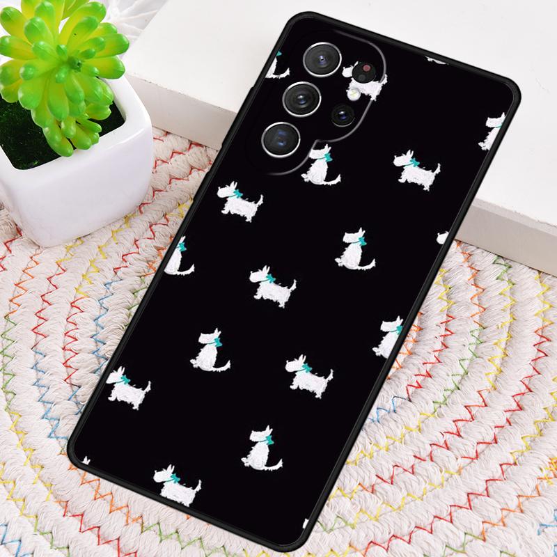 Miniature Schnauzer dog art Silicone Phone Case For Samsung Galaxy note 10 pro S26 S25 S24 S23 S22 S21 Plus S25Ultra Capa Cover
