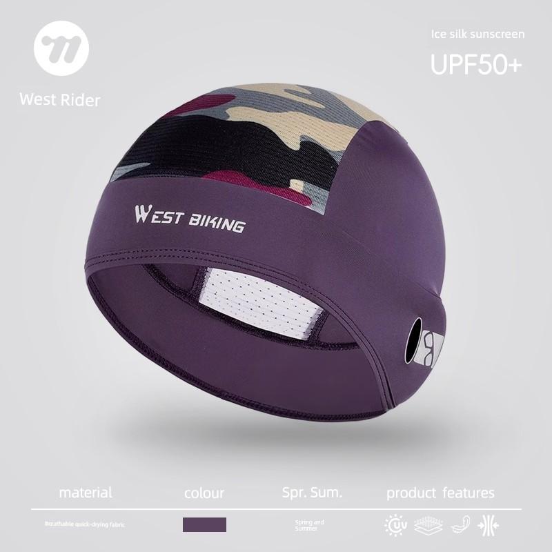 West Rider Bicycle Ice Silk Small Hat Summer Sun Protection Headgear Unisex Helmet Liner Breathable Headscarf for Cycling
