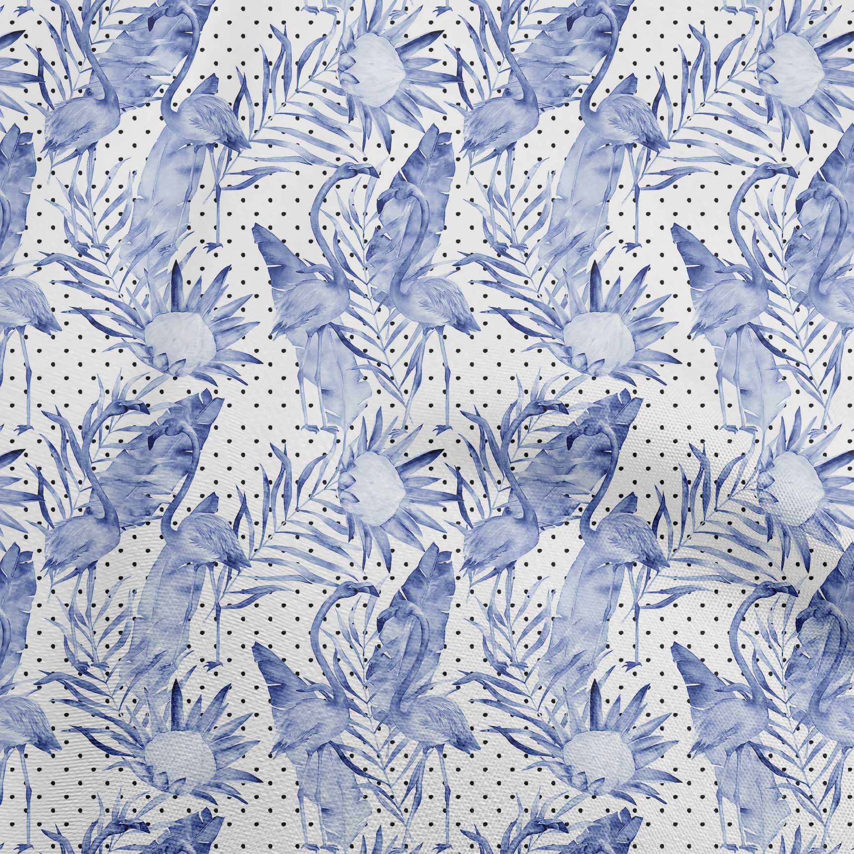 

oneOone Cotton Poplin Gray Fabric Tropical Flamingo Diy Clothing Quilting Fabric Print Fabric By Yard 42 Inch 42 Inch Wide - Viscose Chiffon середній синього кольору
