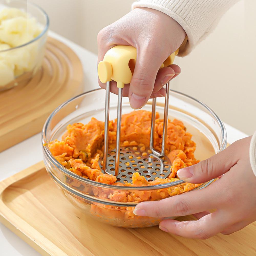 Manual Potato Masher Durable Kitchen Gadget Multipurpose Food Masher  Complementary Food