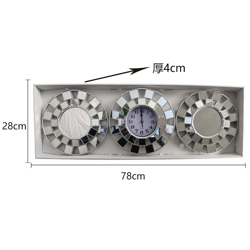 Modern Light Luxury Home Decoration Wall Clock Frame Hollow Hollow Design Font Clear Clock Set Quartz Clock