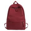 Schoolbag wholesale solid color student schoolbag large capacity college style backpack college men and women travel backpack leisure backpack