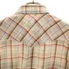 Wrangler 80s vintage Check Pattern Short sleeve Long Tail shirt 16 Gurege Men's Used