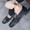 Spring Men's Shoes New Soft-soled Men's Casual Leather Shoes One Pedal Driving Doudou Tide Shoes