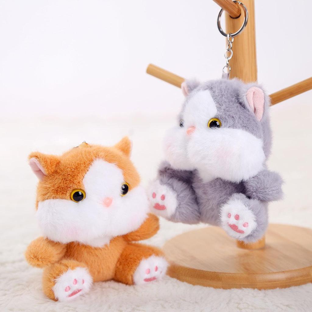 Cat Plush Doll Keychain: Stuffed Toy Pendant, Rag Doll Bag Charm, Birthday Gift for Girls