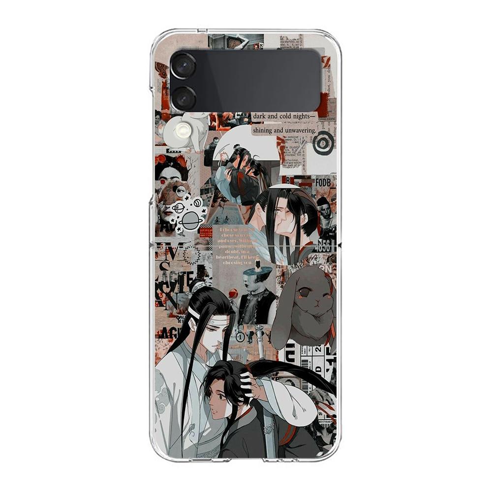 Anime Mo Dao Zu Shi Wei Wuxian Clear Phone Case For Samsung Galaxy Z Flip 4 Thin High Hard Shell on For Galaxy Z Flip 3 5G Cover