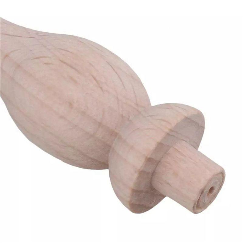 A84E-40 Pcs 7.6X1.8Cm Beech Unpainted Unfinished Wood Craft Spindles Baluster For Home Restaurant Decor Repair Decoration