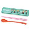 Onishi Ken PEANUTS Chopsticks & Spoon Set, BE HAPPY, Size: Approx. W20.5 D5.2 H2.3 SLL-1201