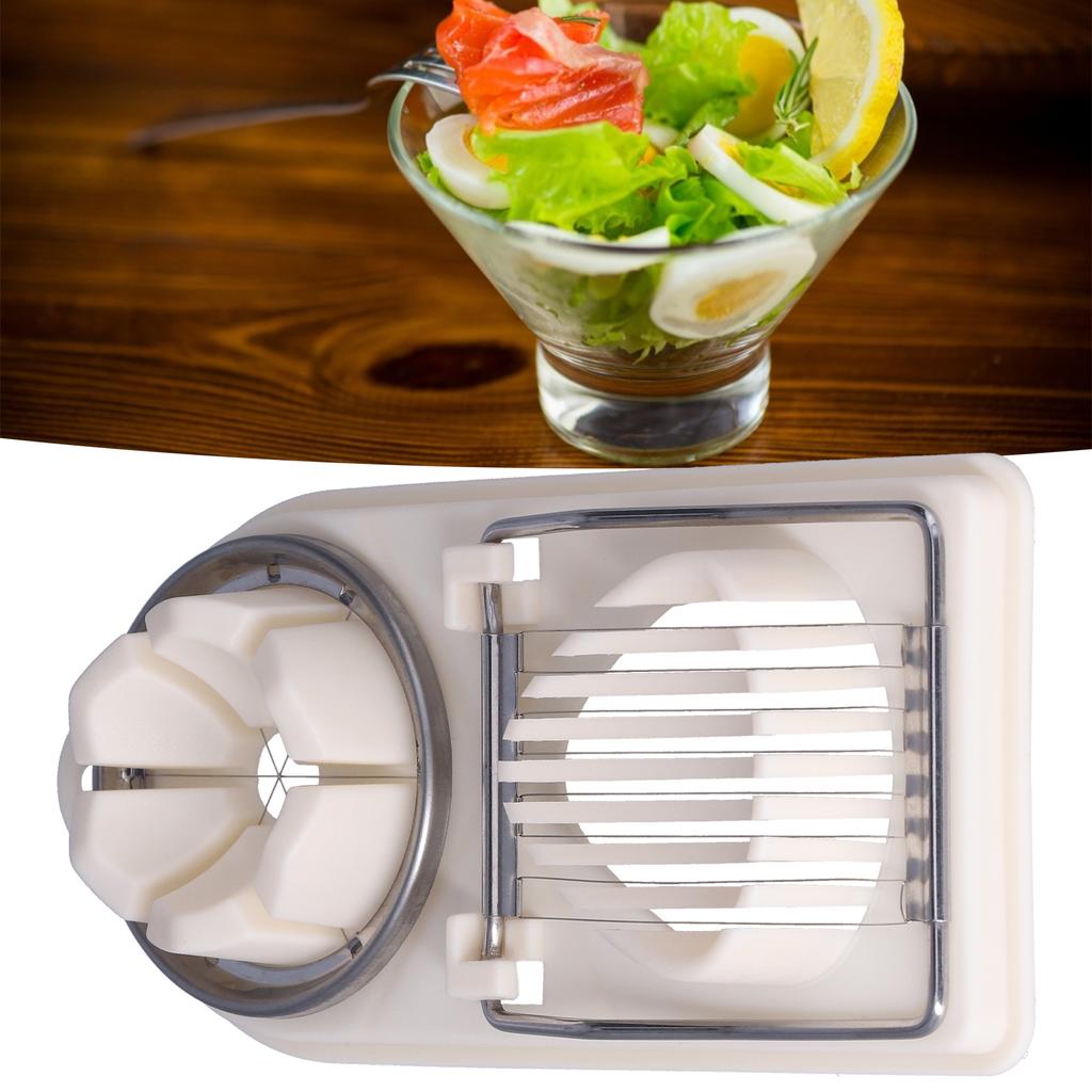 Egg Cutter Household Stainless Steel Wire Egg Cutter Safe Easy To Operate for Hard Boiled Eggs