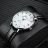 Casual Ultra Thin New Men's Watch Fashion Simple Business Leather Quartz Watches for Man Wristwatches Clock Relógio Masculino