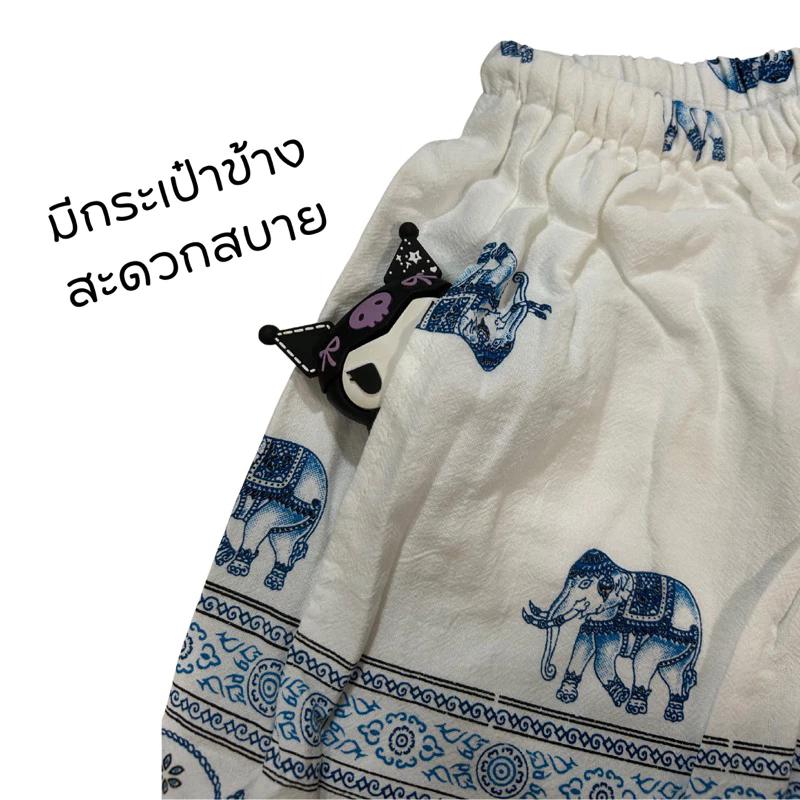 Cotton Elephant Pants Pattern Boxing Muay Thai Shorts Training Kickboxing Print Quick Dry Martial Art Boxer Unisex Men Women Fitness Sport Gym Workout