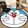 1pc Doraemon Robot Office Round Area Rug, Indoor Mat Suitable For Office, Bedroom Living Room Home Decor, Room Deco,  Offic a0928181
