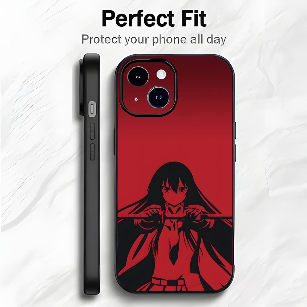 

Dark Action Japanese Anime A-Akame Ga Kill Phone Case Phone Case Soft Packaging Lightweight For iPhone17 16 15 14 13ProMax iphone12promax